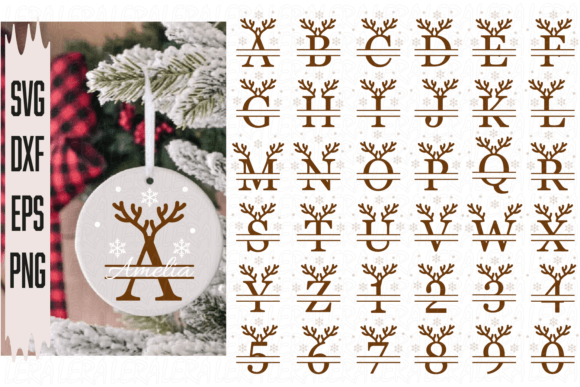 Alphabet Christmas: Reindeer Illustrations for Sellers