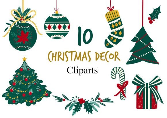 Christmas Decor Clipart & Illustrations Review