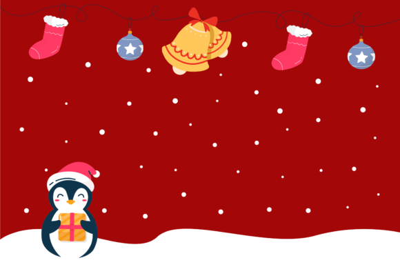 Christmas Festive Red Background: Premium Illustrations