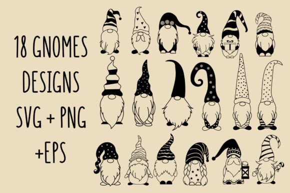 Christmas Gnomes Svg: Festive Illustrations