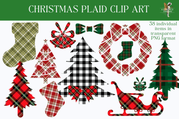 Christmas Plaid Clip Art: Essential Illustrations