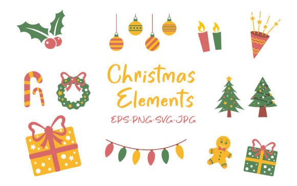 Christmas Vector Elements Collection: Illustrations Review