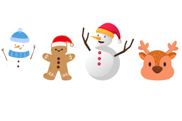 Decoration Christmas Holiday: Premium Illustrations
