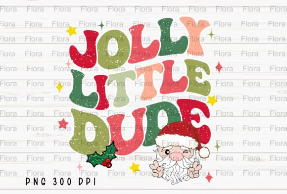 Jolly Little Dude Retro Christmas PNG: Festive Illustrations