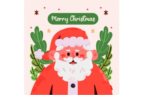 Merry Christmas Greeting with Santa: Illustrations Review