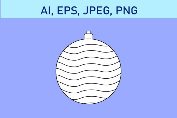 Review: Christmas Ball with Stripes for Holiday Projects
