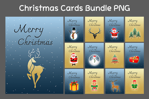 Review: Christmas Cards Bundle PNG for Embroidery