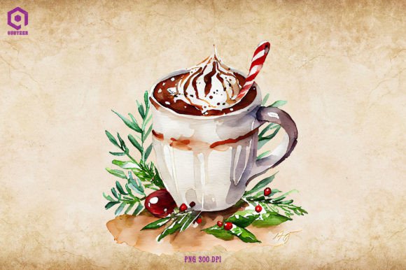 Reviewing Christmas Hot Cocoa Clipart 2 for Stitching