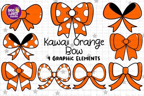 Reviewing Orange Christmas Bow PNG Clipart for Stitchers