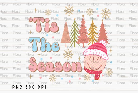Tis the Season Smiley Face: Festive Illustrations