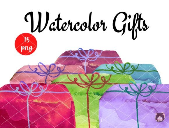 Watercolor Christmas Gift: Festive Illustrations